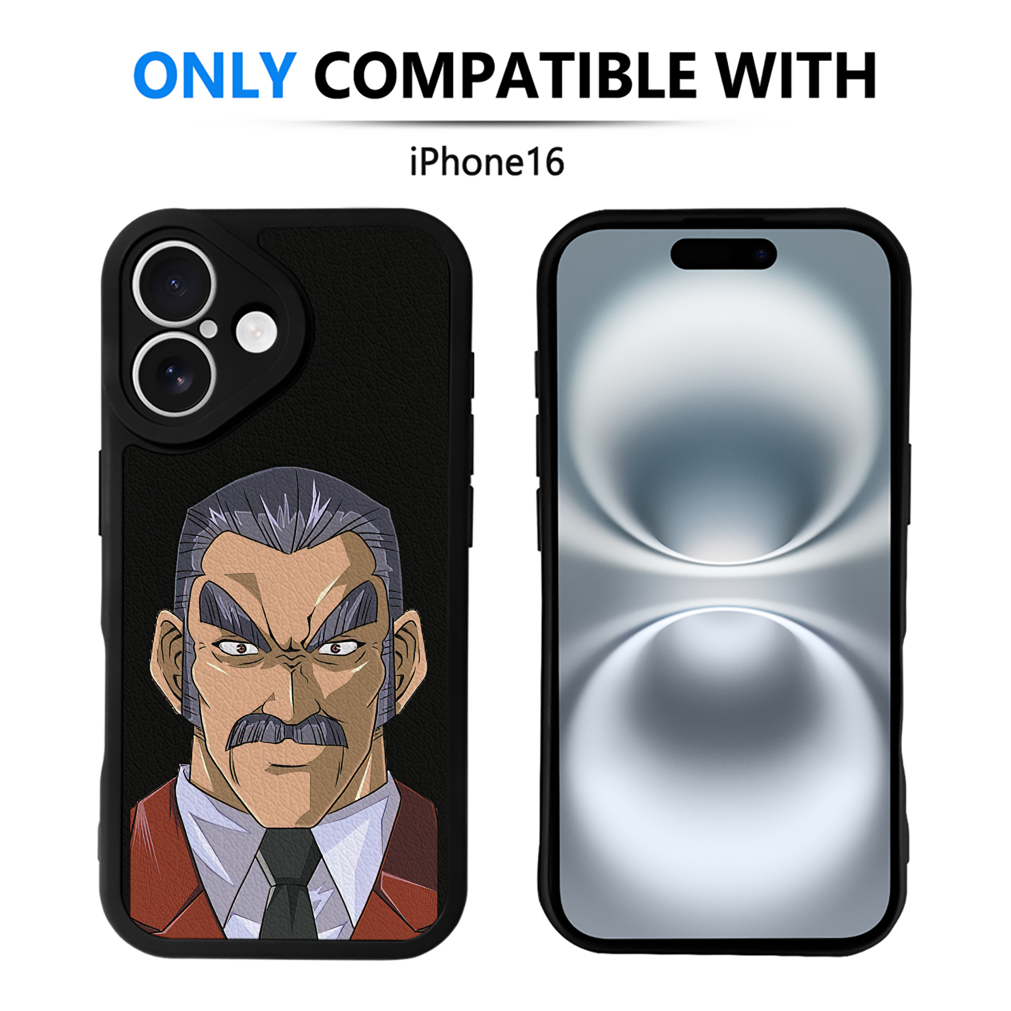 遊☆戯☆王 Yu-Gi-Oh! 【iPhone 16シリーズ対応】シリコンスマホケース（レザー調） 材質：シリコン